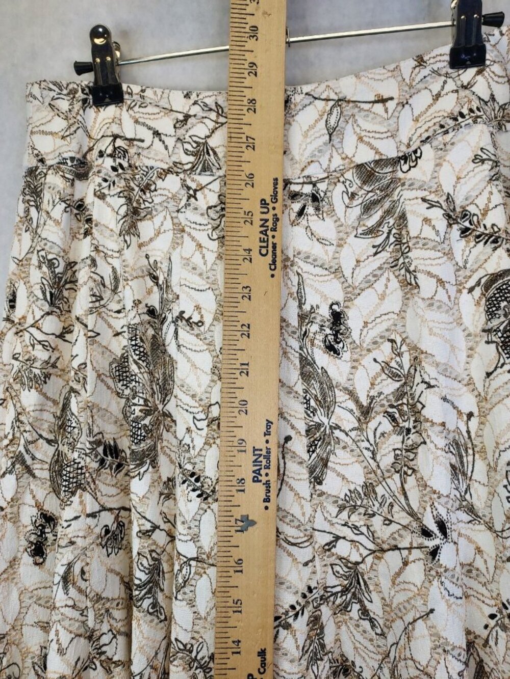 Linea Domani Full Midi Skirt Women 6 Floral Embroidered Cottagecore Coastal Boho - Picture 12 of 13